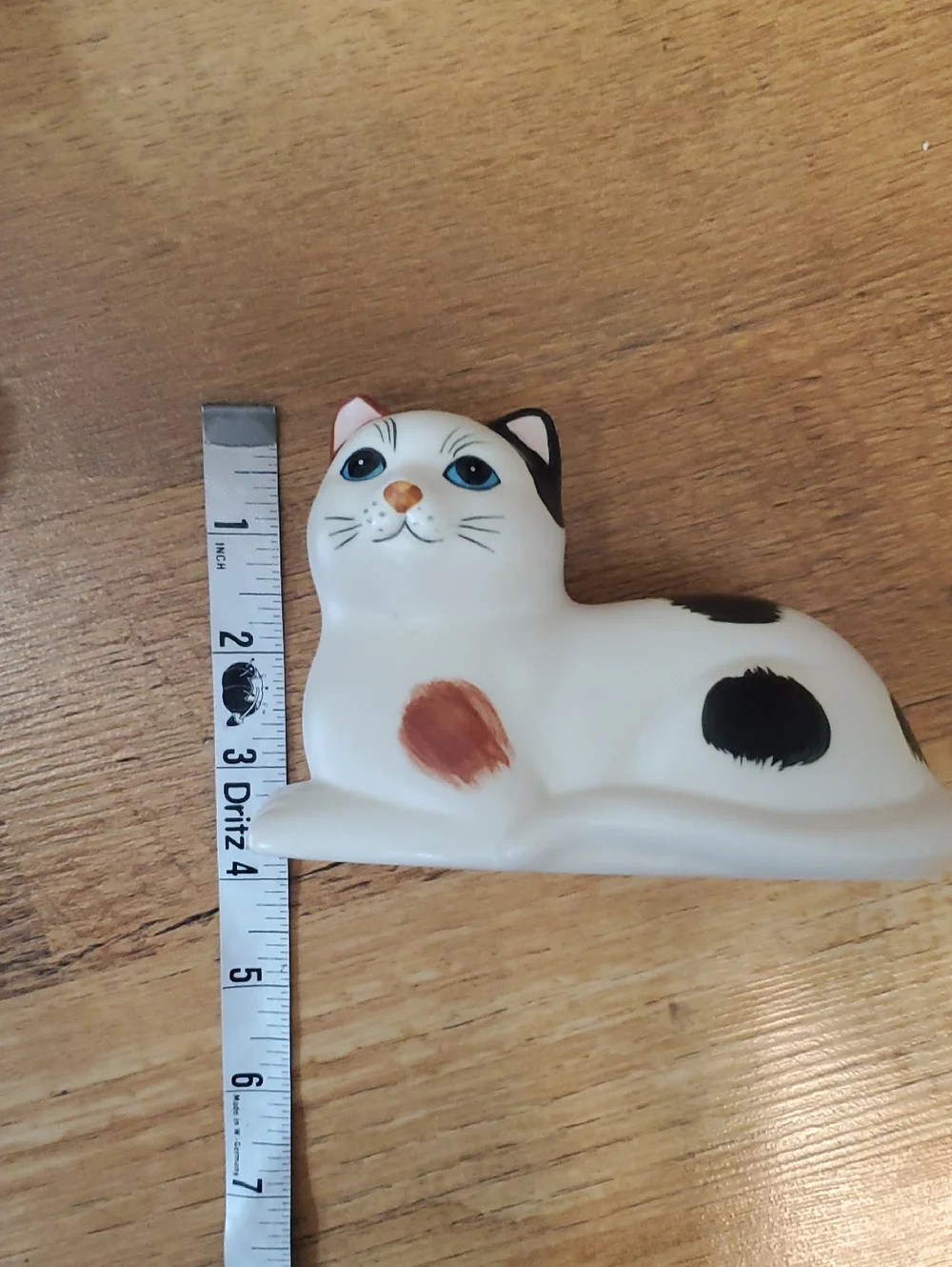 Royal Orleans Calico Cat Vintage 80s Porcelain Sculpture - Collectible
